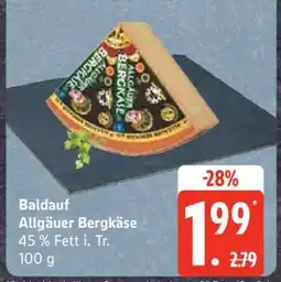 Edeka Baldauf Allgäuer Bergkäse Angebot