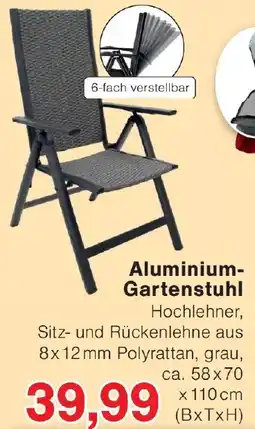 Wiglo Wunderland Aluminium Gartenstuhl Angebot
