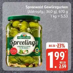 Edeka Spreewald Gewürzgurken Angebot