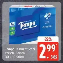 Edeka Tempo Taschentücher Angebot