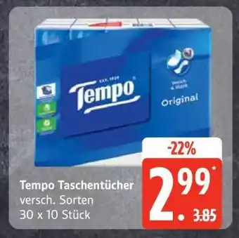 Edeka Tempo Taschentücher Angebot