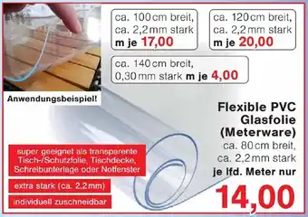 Wiglo Wunderland Flexible PVC Glasfolie (Meterware) Angebot