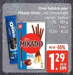 Edeka Oreo Gebäck oder Mikado Sticks Angebot