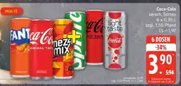 Edeka Coca Cola versch . Sorten Angebot