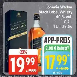 Edeka JOHNNIE WALKER Black Label Whisky Angebot