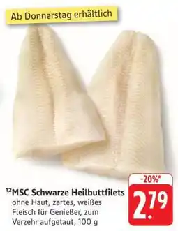 Edeka MSC Schwarze Heilbuttfilets Angebot