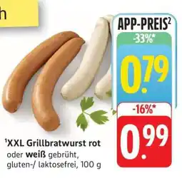 Edeka XXL Grillbratwurst rot oder weiß Angebot