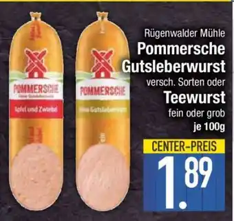Edeka Rügenwalder Mühle Pommerische Gutsleberwurst Angebot