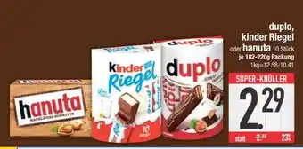 Edeka duplo, kinder Riegel oder hanuta Angebot