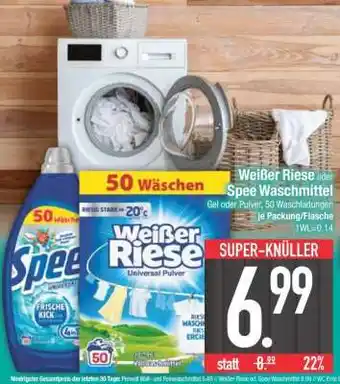 Edeka Weißer Riese oder Spee Waschmittel Angebot