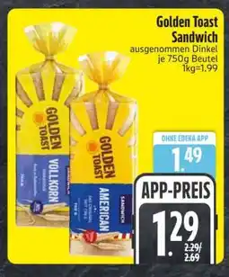 Edeka Golden Toast Sandwich Angebot
