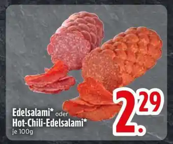 Edeka Edelsalami oder Hot-Chili-Edelsalami Angebot