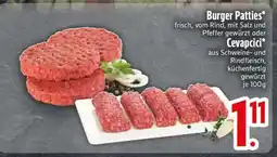 Edeka Burger Patties oder Cevapcici Angebot