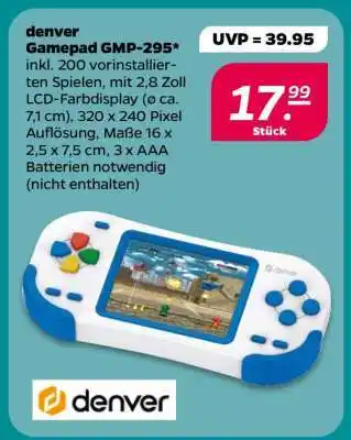 NETTO denver Gamepad GMP-295 Angebot