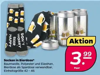 NETTO Socken in Bierdose Angebot