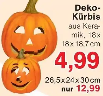 Wiglo Wunderland Deko Kürbis Angebot