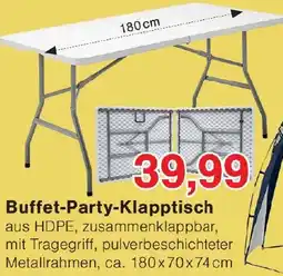 Wiglo Wunderland Buffet-Party-Klapptisch Angebot