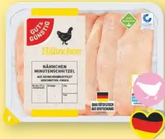 E-Center Gut & Günstig Hähnchenminutenschnitzel Angebot