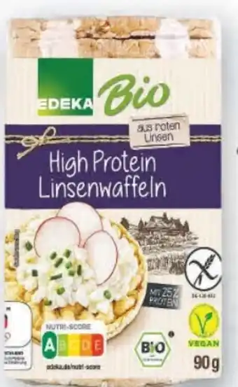 E-Center Edeka Bio High Protein Linsenwaffeln Vegan Angebot
