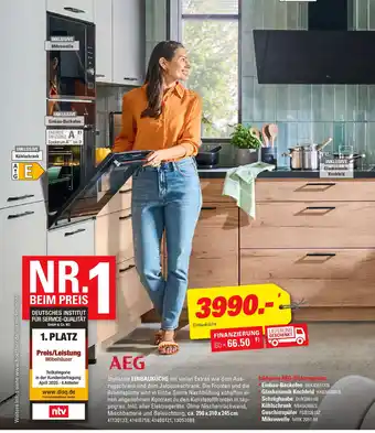 Höffner AEG Einbauküche Angebot