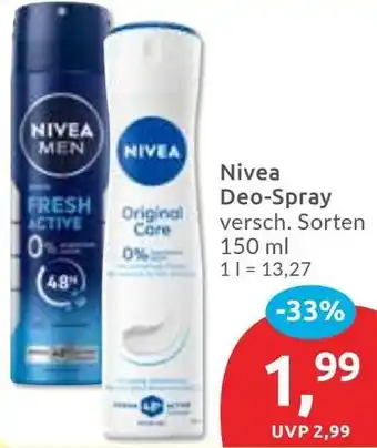 Budni Nivea Deo-Spray Angebot