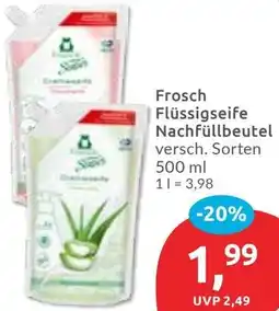 Budni Frosch Flüssigseife Nachfüllbeutel Angebot