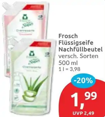 Budni Frosch Flüssigseife Nachfüllbeutel Angebot
