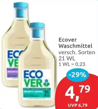 Budni Ecover Waschmittel Angebot