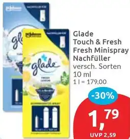 Budni Glade Touch & Fresh Minispray Nachfüller Angebot