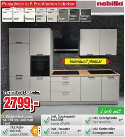 Möbelfundgrube Nobilia Küchenblock Laser Angebot