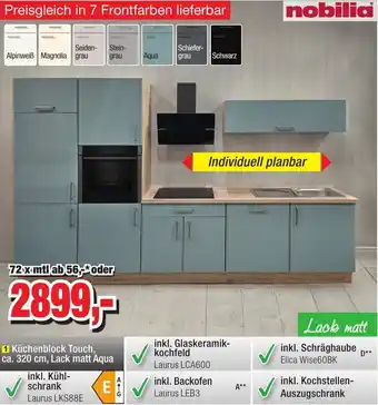 Möbelfundgrube Nobilia Küchenblock Touch Angebot
