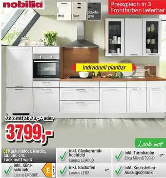 Möbelfundgrube Nobilia Küchenblock Nordic Angebot
