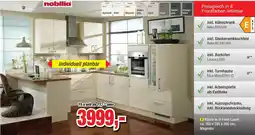 Möbelfundgrube Nobilia Küche in U-Form Laser Angebot