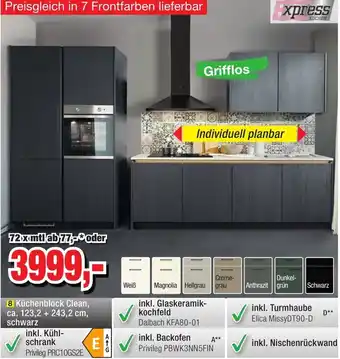 Möbelfundgrube Express Küchenblock Clean Angebot