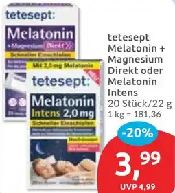 Budni tetesept Melatonin + Magnesium Direkt oder Melatonin Intens Angebot