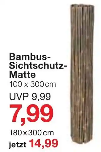 Jawoll Bambus Sichtschutz Matte Angebot