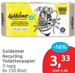 Budni Goldeimer Recycling Toilettenpapier Angebot