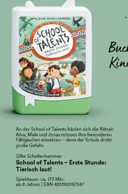 Thalia Silke schellenhammer school of talents – erste stunde: tierisch laut! Angebot
