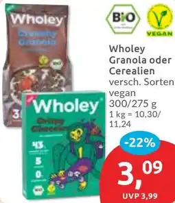 Budni Wholey Granola oder Cerealien Angebot