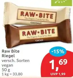 Budni Raw Bite Riegel Angebot
