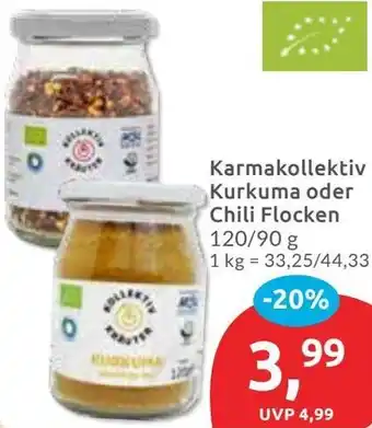 Budni Karmakollektiv Kurkuma oder Chili Flocken Angebot