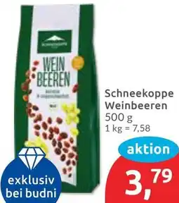 Budni Schneekoppe Weinbeeren Angebot