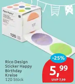 Budni Rico Design Sticker Happy Birthday Kreise Angebot