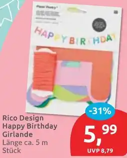 Budni Rico Design Happy Birthday Girlande Angebot