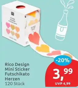 Budni Rico Design Mini Sticker Futschikato Herzen Angebot