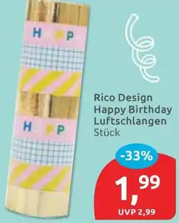 Budni Rico Design Happy Birthday Luftschlangen Angebot