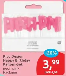 Budni Rico Design Happy Birthday Kerzen-Set Angebot