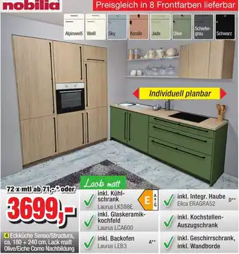 Möbelfundgrube Nobilia Eckküche Senso/Structura Angebot