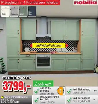 Möbelfundgrube Nobilia Küchenblock Cascada Angebot