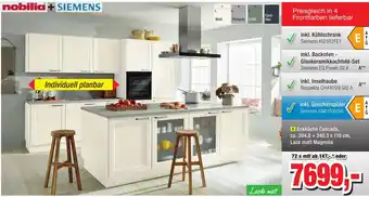 Möbelfundgrube Nobilia + SIEMENS Eckküche Cascada Angebot